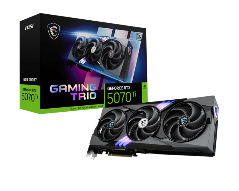 Placa video MSI GeForce RTX 5070 TI, 16GB GDDR7, PCI Express 5.0, 256-bit MSI
