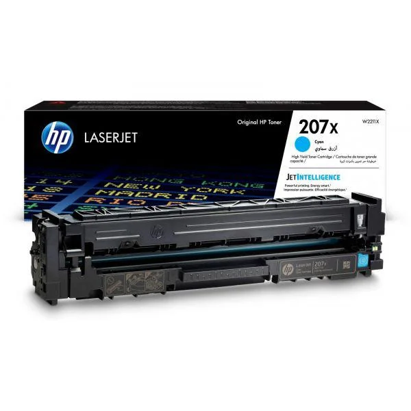 207X Cyan LaserJet Toner Cartridge HP