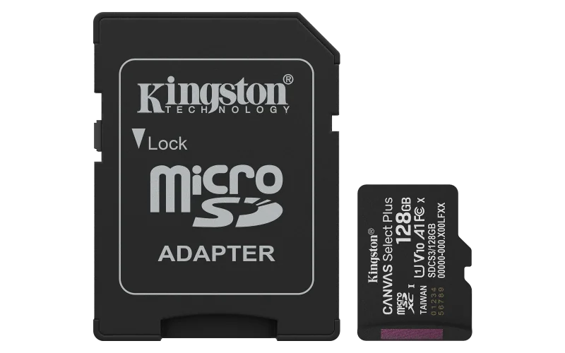 Card de MemorieMicroSDXC Kingston 128GBCanvas Select PlusCu Adaptor Kingston