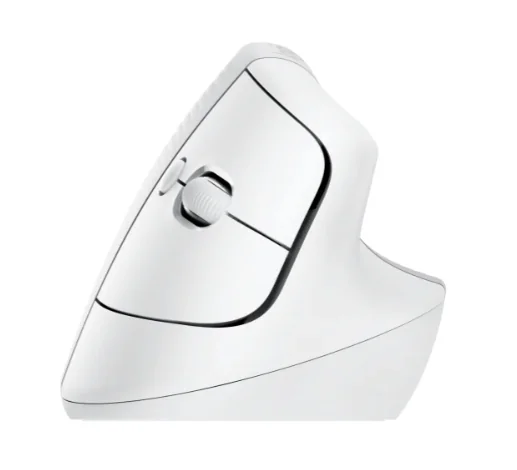 Lift for Mac Vertical mouse ergonomic optical 6 buttons wireless Bluetooth Bolt USB receiver off-white Logitech