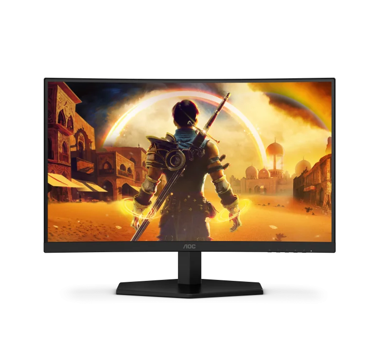 Monitor Gaming AOC C24G42FE, 24", 1920 x 1080 pixeli, Black, Red, 3 ani Garantie AOC