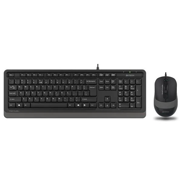 Kit Wired tastatura si mouse A4Tech Fstyler F1010, taste numerice, Negru A4Tech