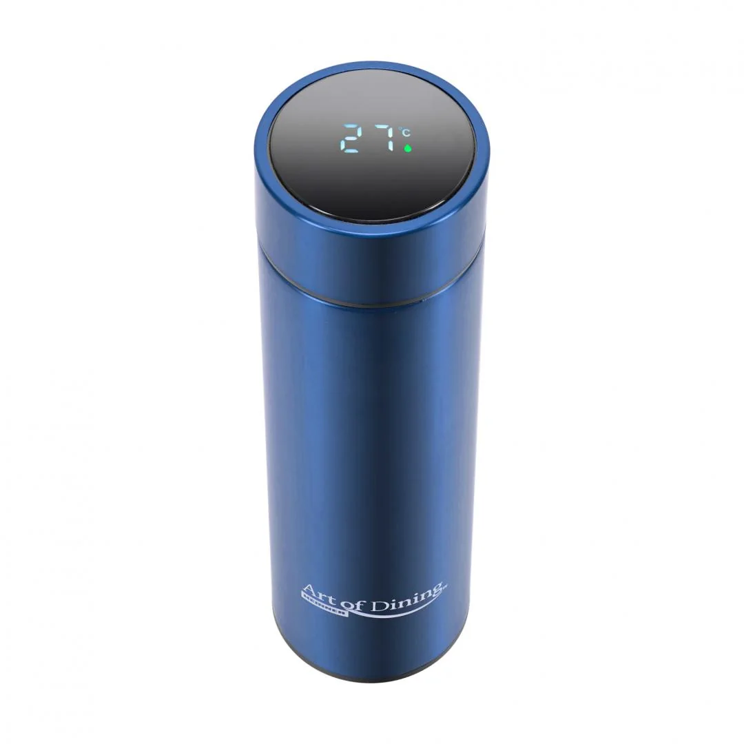 TERMOS INOX 450 ML, CU INDICATOR LED PENTRU TEMPERATURA, ALBASTRU, ART OF DINNING BY HEINNER Heinner