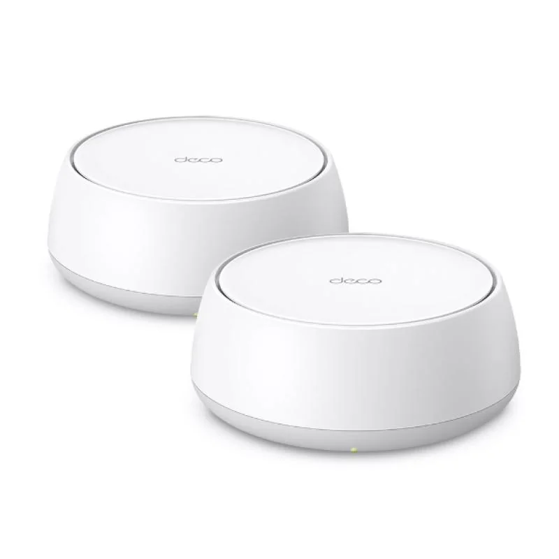 BE3600 Whole Home Mesh Wi-Fi 7 System SPEED: 688 Mbps at 2.4 GHz + 2882 Mbps at 5 GHz SPEC: Internal Antennas, 2 × 1 Gigabit Ports (WAN/LAN auto-sensing), 160MHz for 5 GHz, 4-Stream FEATURE: Deco App, Router/AP Mode, IPv6, IPTV, HomeShield (Parental