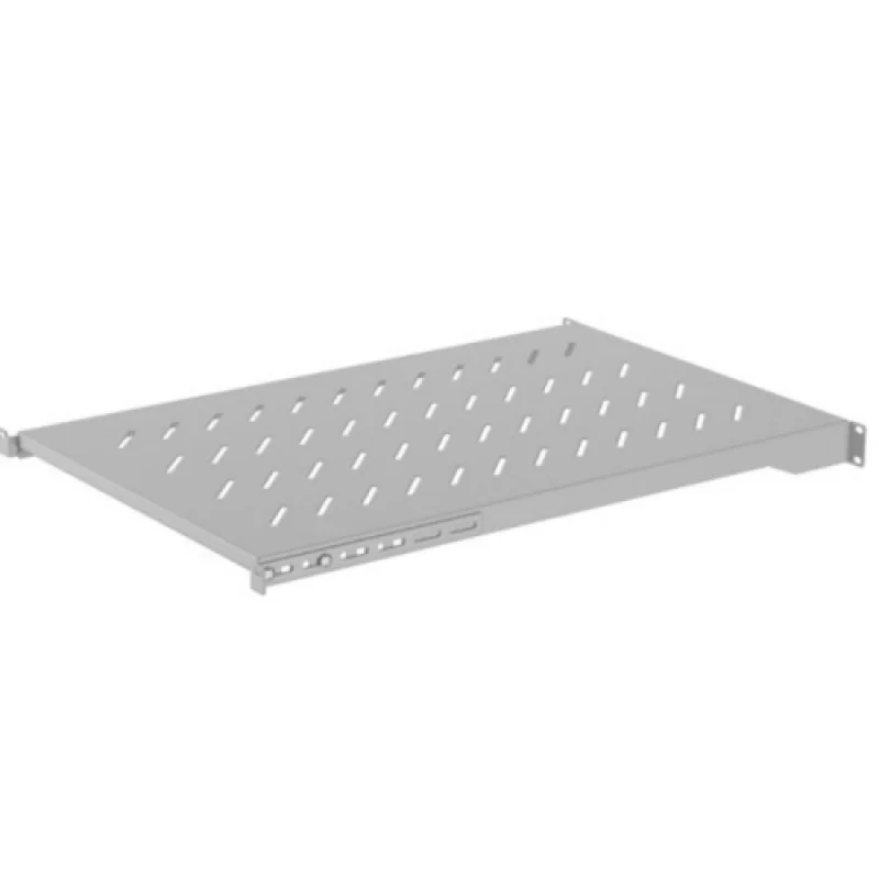 Poliță fixă Lanberg pentru cabinere rack, 19", 1U/445X350MM, max. load 25kg, material otel, gri Lanberg