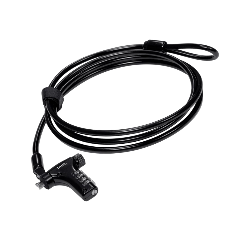 Cablu de securitate laptop Trust, lungime cablu 180 cm, negru Trust