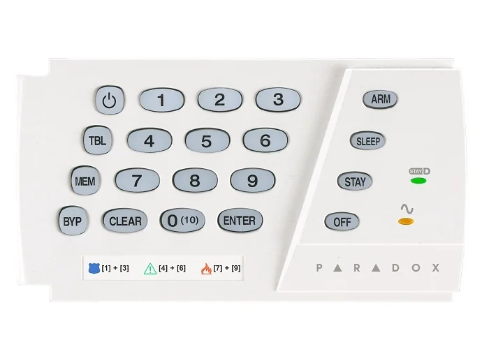 TASTATURA CABLATA LED CU 10 ZONE Paradox