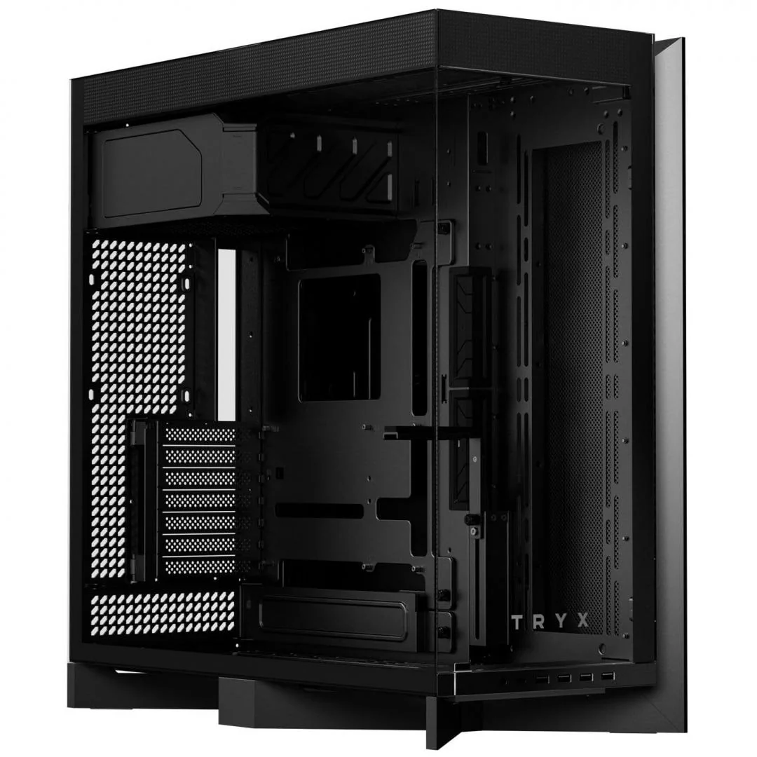 Carcasa TRYX LUCA L70 Mid Tower NEGRU, Tempered Glass, Sloturi Expansiune 7, Drive Bays: 2x 3,5" 9x2,5", Ventilatoare Suportate: 8 (spate: 1x120mm, sus: 2x120mm sau 2x140mm, lateral: 3x120mm sau 3x140mm, jos: 1x 120mm sau 1x140mm ), Format Placa De Baza