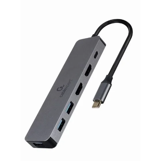 A-CM-COMBO3-03 Multi Port Adapter USB type C 3in1 Hub + HDMI + PD Gembird