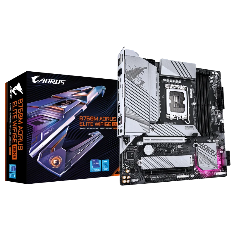 Placa de bază Gigabyte B760M AORUS ELITE WIFI6E GEN5 LGA1700