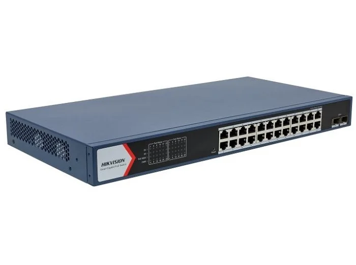 SWITCH CU 26 PORTURI (24 POE GIGABIT, 2 SFP 10G) Hikvision
