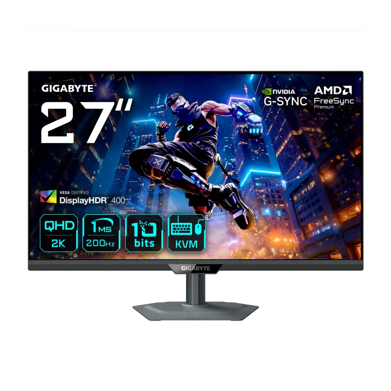 Monitor Gaming Gigabyte M27Q2 QD, 27", 2560 x 1440 pixeli, Black, 3 ani Garantie Gigabyte