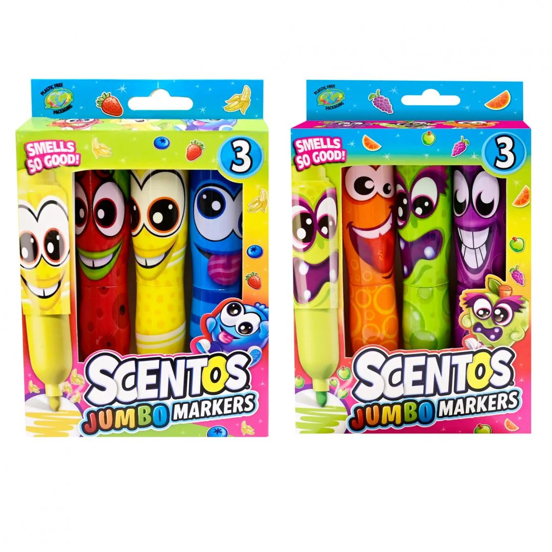 SET 3 MARKERE JUMBO PARFUMATE, SCENTOS Scentos