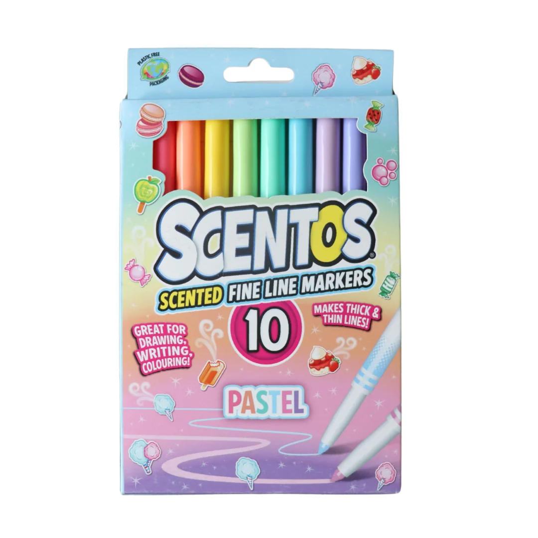 SET 10 MARKERE PARFUMATE,PASTEL, SCENTOS Scentos