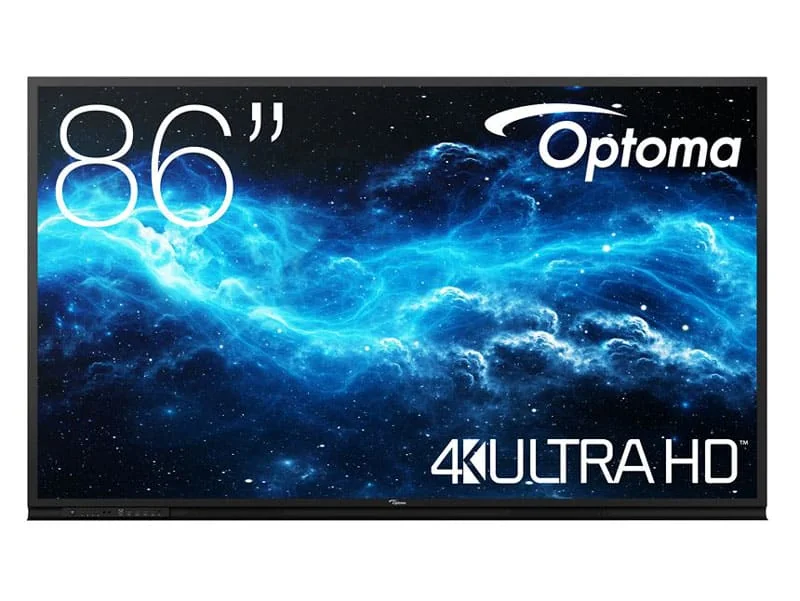 Display interactiv Optoma 86 inch 4K UHD, Android 14 EDLA, 8GB RAM, 64GB ROM, multitouch 50 puncte (SKU: 3863RK) Optoma