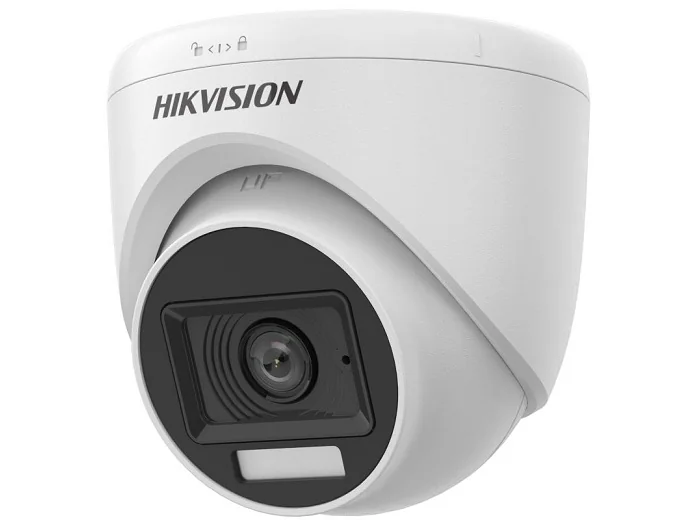 Camera analog Hikvision DS-2CE76K0T-LPFS, 3K, Dual Light, lentila 2.8mm, IR si lumina alba 20m, microfon Hikvision