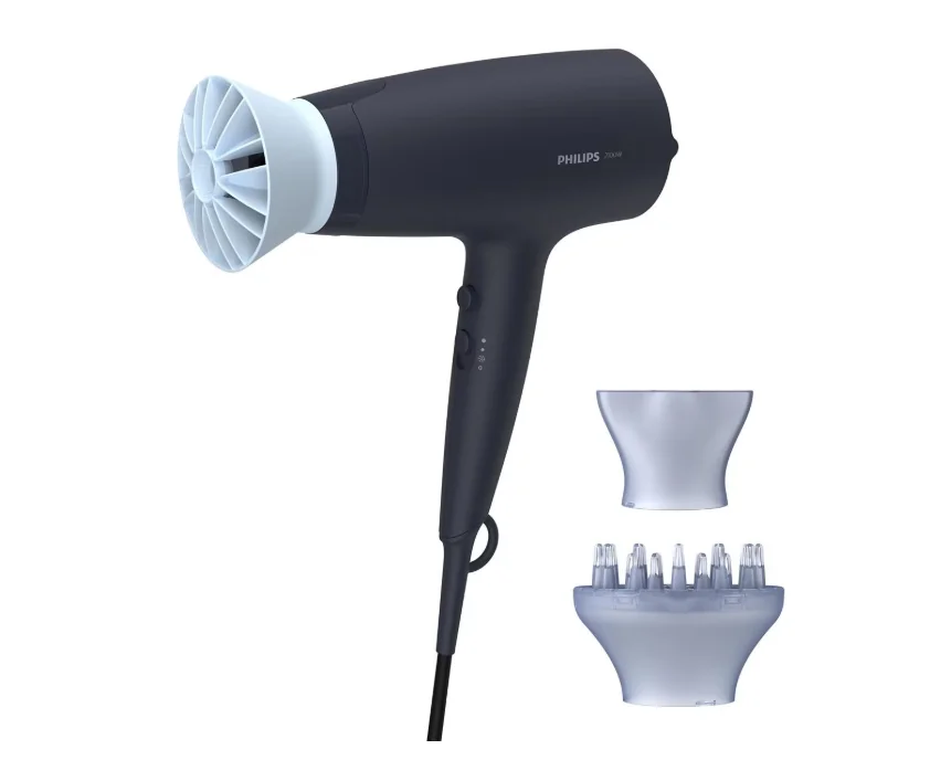 Uscator de par PHILIPS Seria 3000 BHD360/20, 6 viteze, 6 trepte temperatura, 2100W, Negru, L x A x I (mm) 90x295x215 Philips