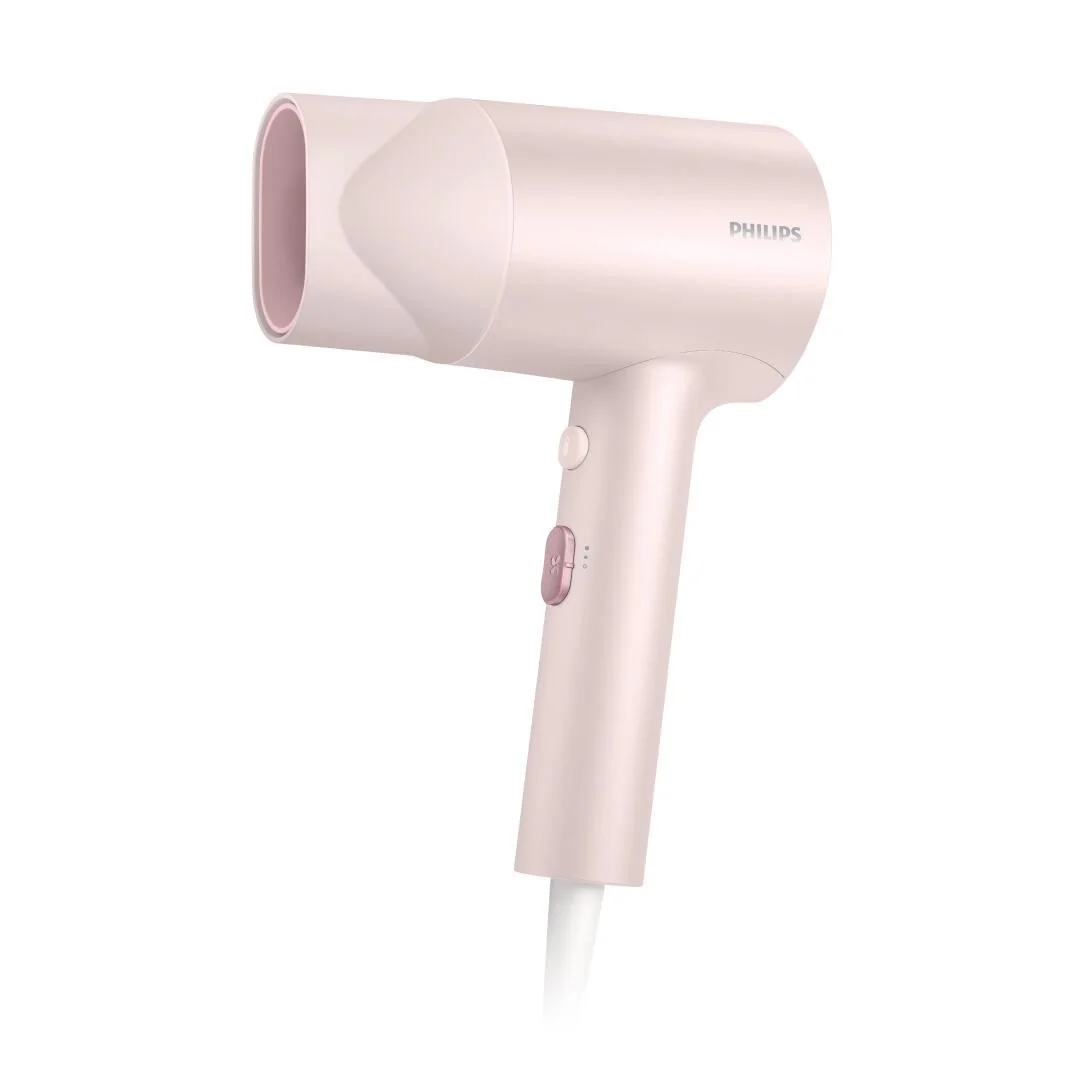 Uscator de par PHILIPS BHD321/50, 1600W, Ingrijire cu ioni, 2 setari de viteza, 2 setari de temperatura, Cap de coafare, Roz, L x A x I (mm) 85x113x295 Philips
