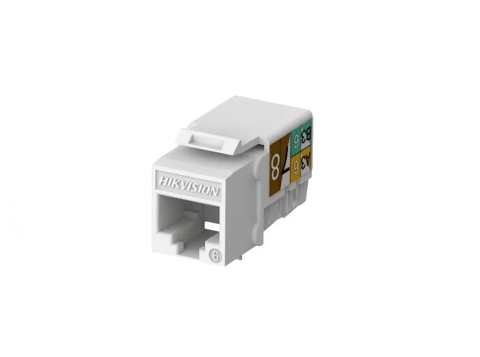 SET 50 MUFE KEYSTONE CAT6 CU PUNCH DOWN,ALBE (DS-1CK6U90T White 50PCS) Hikvision