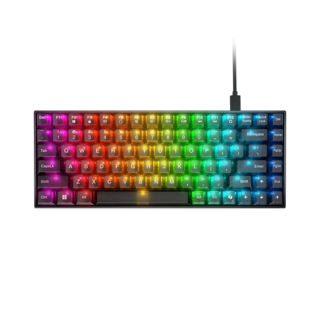 Tastatura Gaming Lenovo Legion K510 Mini Pro, Numar taste: 84, Interfata tastatura: USB, Tastatura iluminata: RGB, Culoare: Negru, Tehnologie: Cu fir, Kit: Nu, Continut pachet: 1 x Keycap Puller, 1 x Tastatura Gaming; Altele: Anti-Ghosting, Lungime cablu