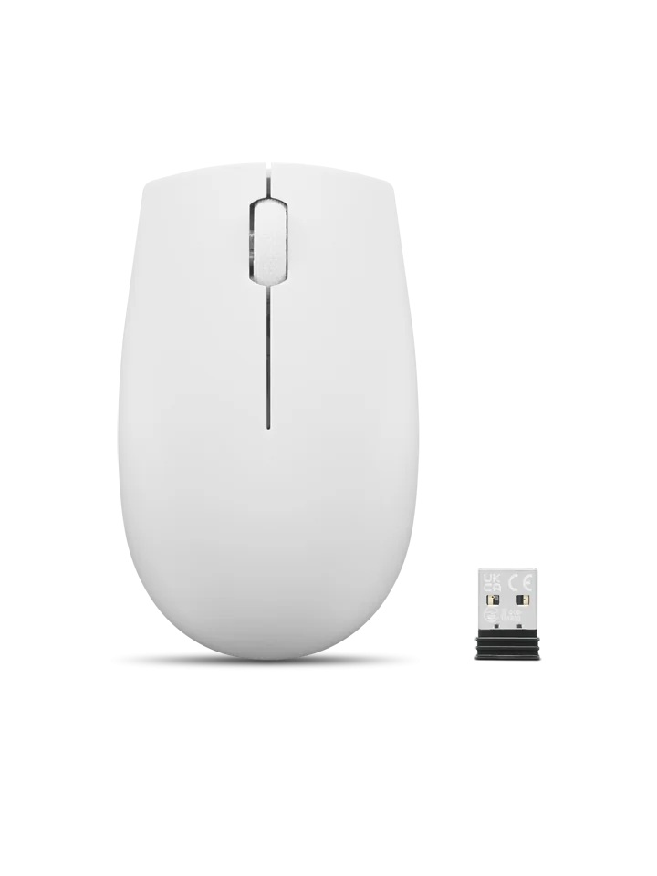 Mouse wireless Lenovo 300, Cloud Grey, Rezolutie (dpi): 1000 dpi, Butoane/rotite: 3, Interfata mouse: Wireless, Tehnologie: Wireless, Interfata receiver: dongle USB 2.4GHz, Dimensiune (mm): 97.91 x 57.99 x 32.53 mm, Greutate: 52g