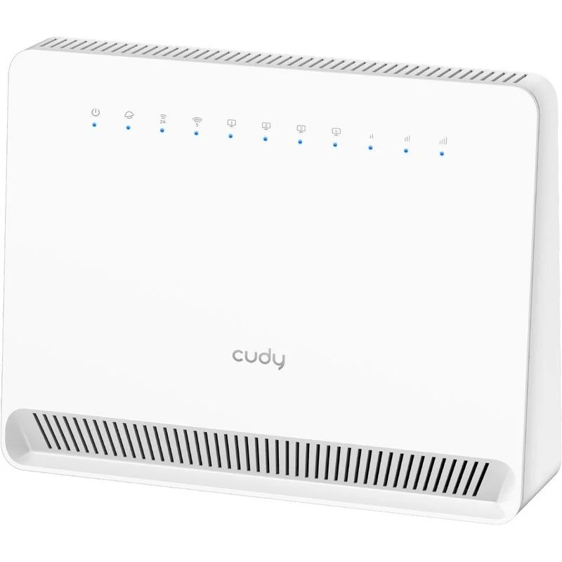 CUDY Router WiFi AC1200 4G LTE Cat 6 Gigabit, 4x porturi RJ45 10/100/1000M, Sloturi Dual Nano SIM, Chipset Qualcomm,build-in 4G LTE modem, 300Mbps la 2.4GHz + 867Mbps la 5GHz, Zerotier/Wireguard/OpenVPN/IPSec/L2TP/PPTP VPN, DNS Cloudflare/Google/Quad9,