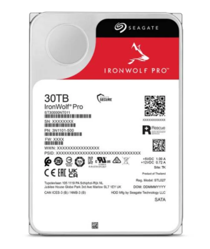 HDD intern Seagate IronWolf Pro ST30000NT011, 3.5", 30TB, SATA3, 7200rpm, 256MB cache Seagate