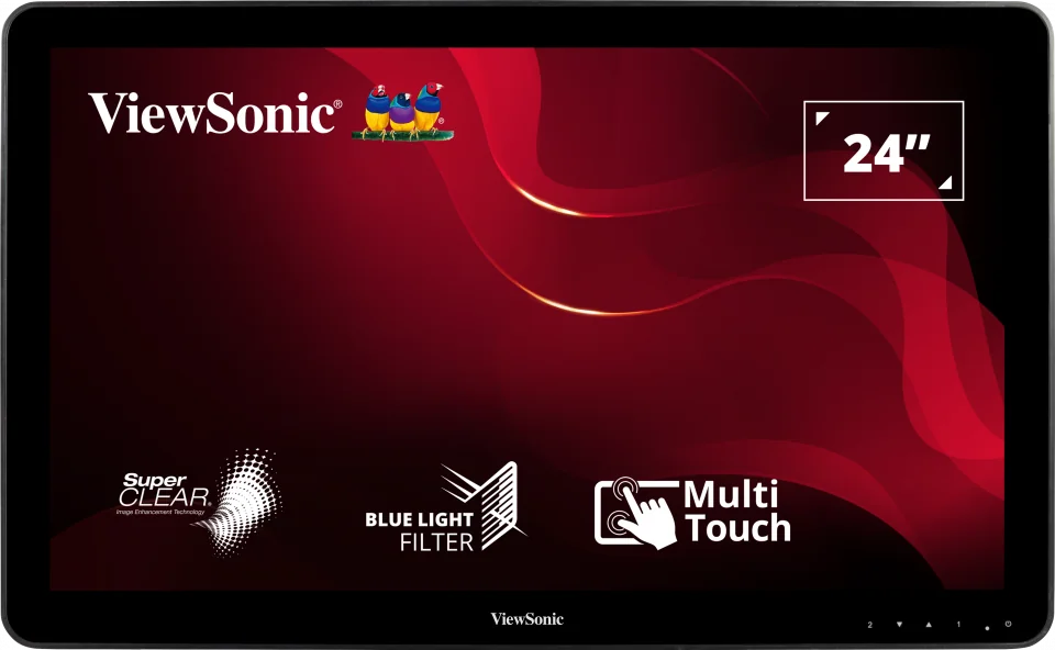 Monitor Consumer ViewSonic TD2430, 24", 1920 x 1080 pixeli, Touchscreen, Black, 3 ani Garantie Viewsonic