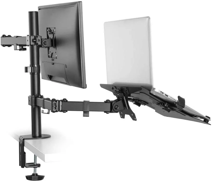 Suport Monitor de Birou, Neomounts by Newstar FPMA-D550NOTEBOOK, 10" - 32", VESA 100x100, suporta pana la 8kg, negru Neomounts
