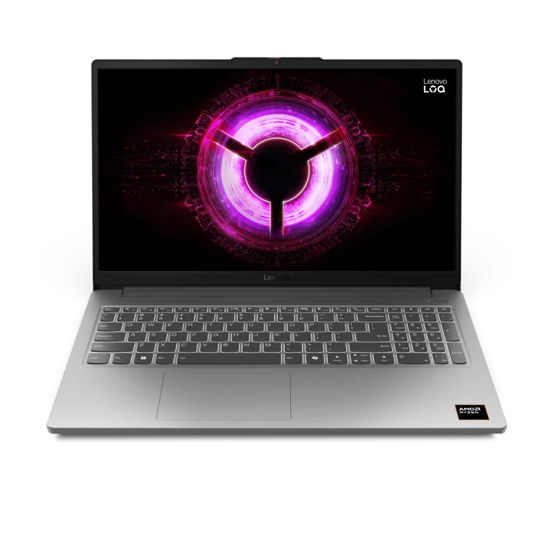 Laptop Gaming Lenovo LOQ 15ARP10E, cu procesor AMD Ryzen 7 170, 15.6'' IPS, 16 GB DDR5, 512 GB SSD, NVIDIA GeForce RTX 3050, 6GB GDDR6, Fr OS