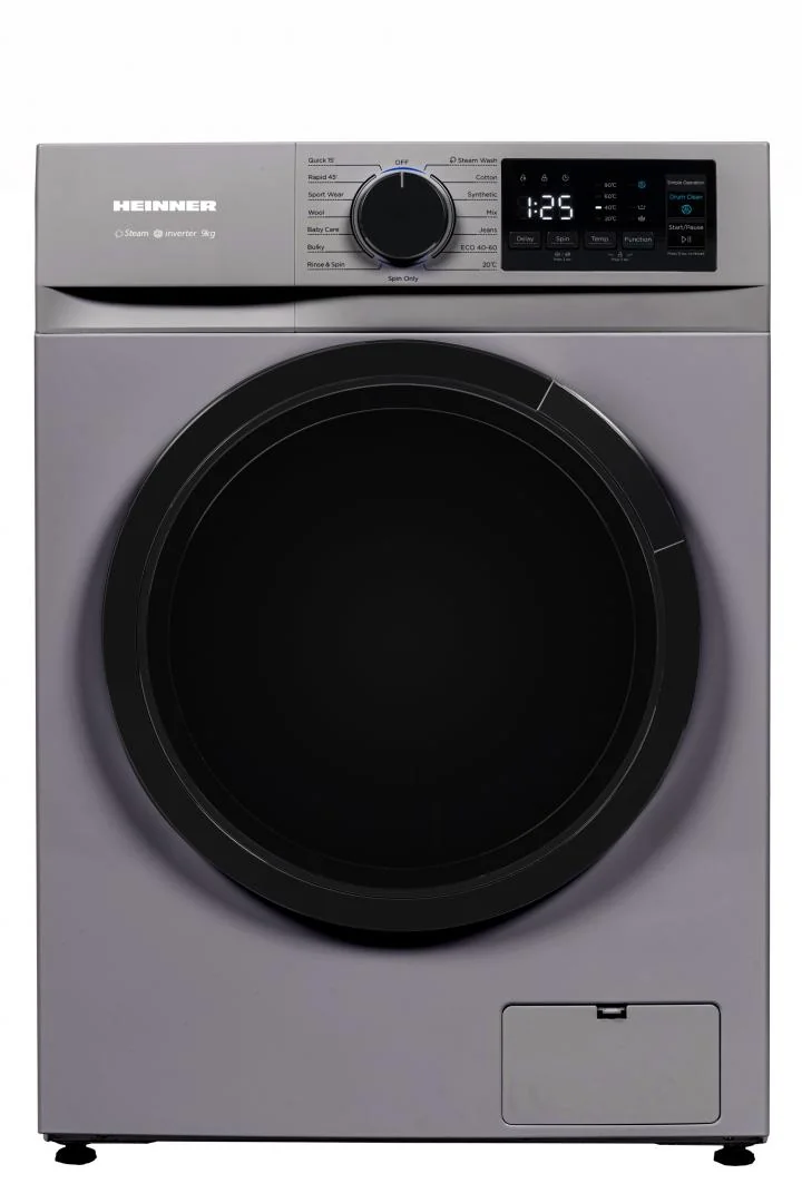 Masina de spalat rufe HEINNER HWM-M914IVNSA+++, 9 kg, 1400 rpm, Clasa: A, Argintiu