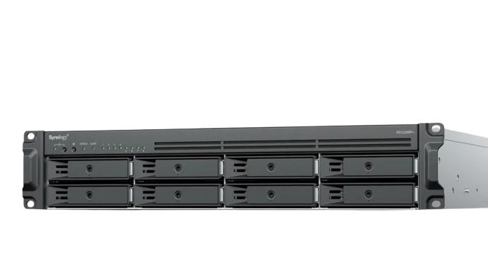RS1226RP+ 8 Bay 2U AMD Ryzen Embedded V1500B 4GB DDR4 Rack Redundant Power Expandable NAS Server Synology