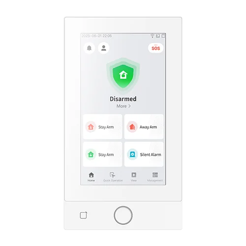 Tastatura Touch Screen 7-inch. cablata, AX Hybrid PRO G2, M1, PIN, Audio, Wi-Fi, PoE, Alba - HIKVISION DS-PK670MDWNP-White Hikvision