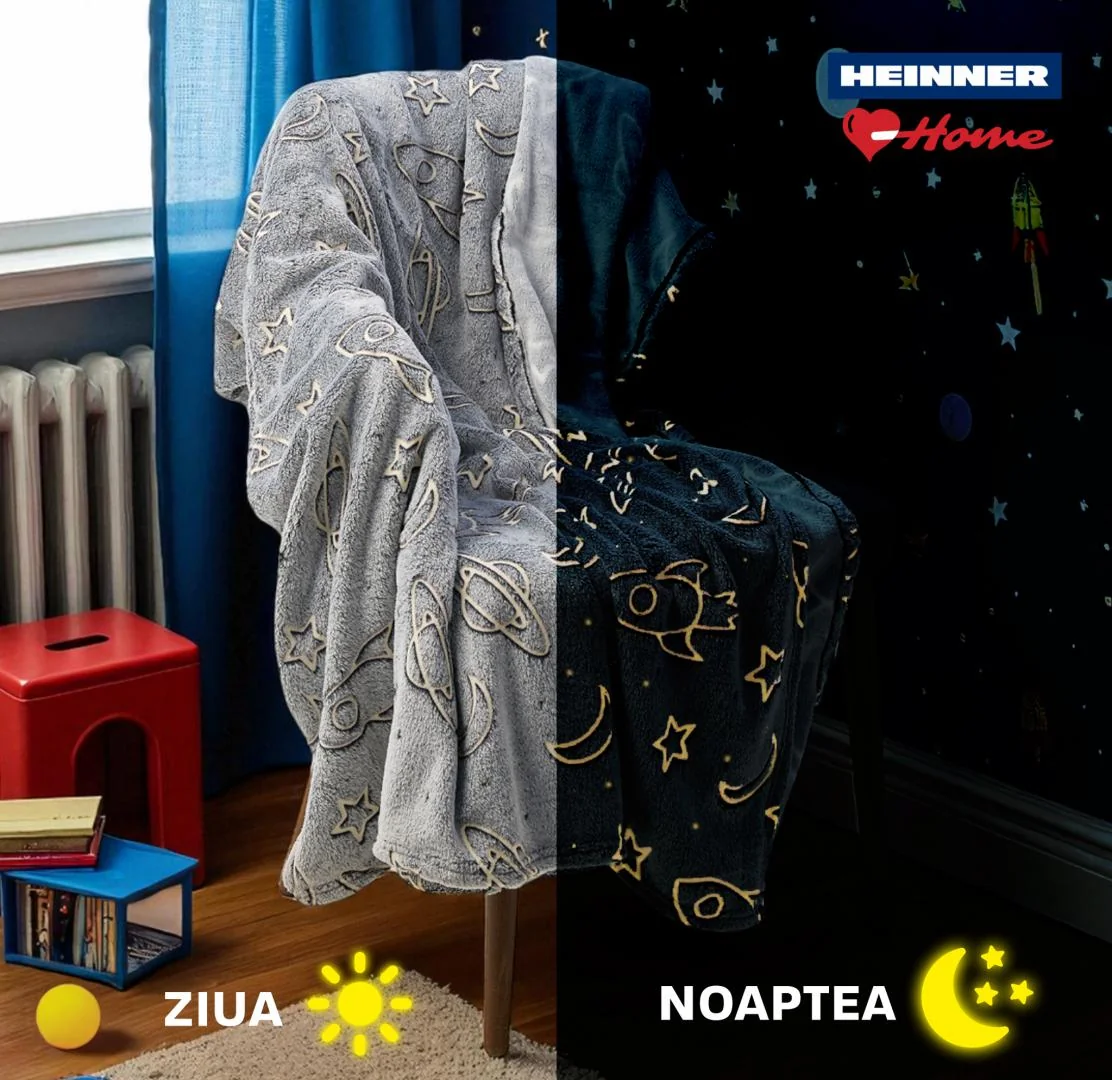 Patura model fosforescent,Space,200x220 Heinner