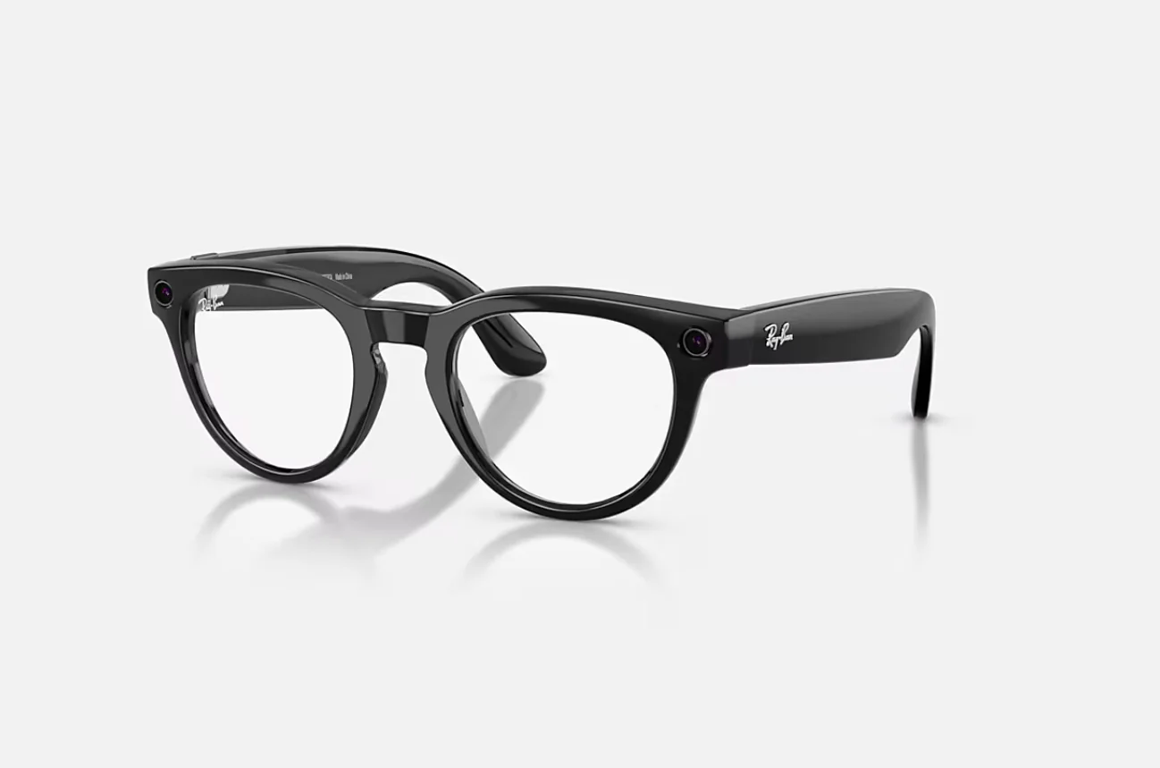 Meta Headliner Gen 2 High Bridge FIT Shiny Black Graphite Green Transitions 50-23 Ray-Ban