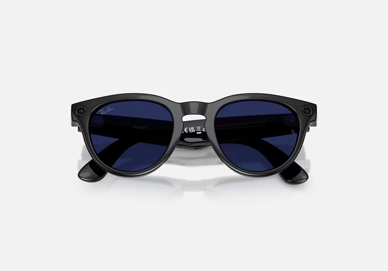 Meta Headliner Gen 2 High Bridge FIT Shiny Black Clear/Sapphire Transitions 50-23 Ray-Ban