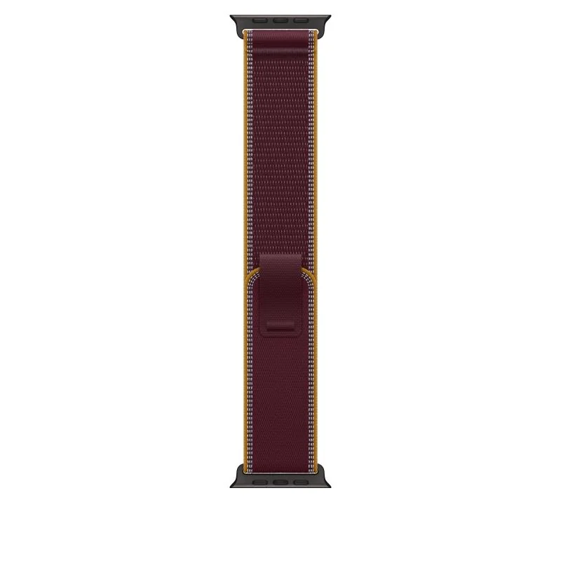 Curea pentru Apple Watch 49mm Burgundy Trail Loop - M/L - Black Titanium Finish Apple