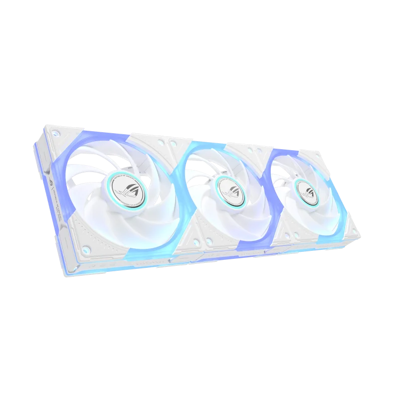 Ventilator Carcasa ASUS ROG Eurux GR120 ARGB Fan White Triple Pack, 12 cm, 2600 RPM, 3 ventilatoare, RGB ASUS