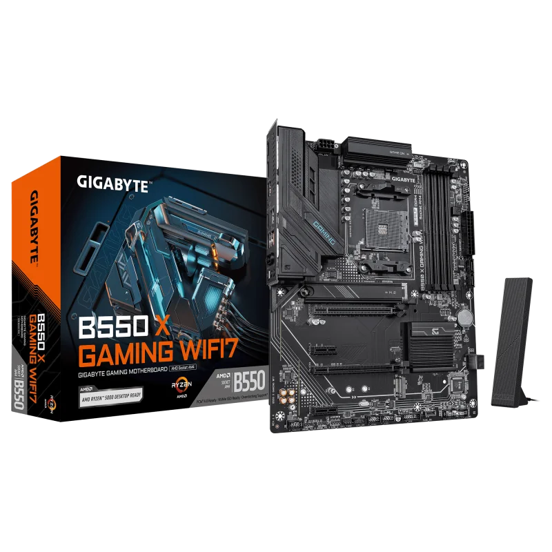 Placa de baza Gigabyte B550 X GAMING WIFI7, Socket AM4, DDR4, ATX Gigabyte