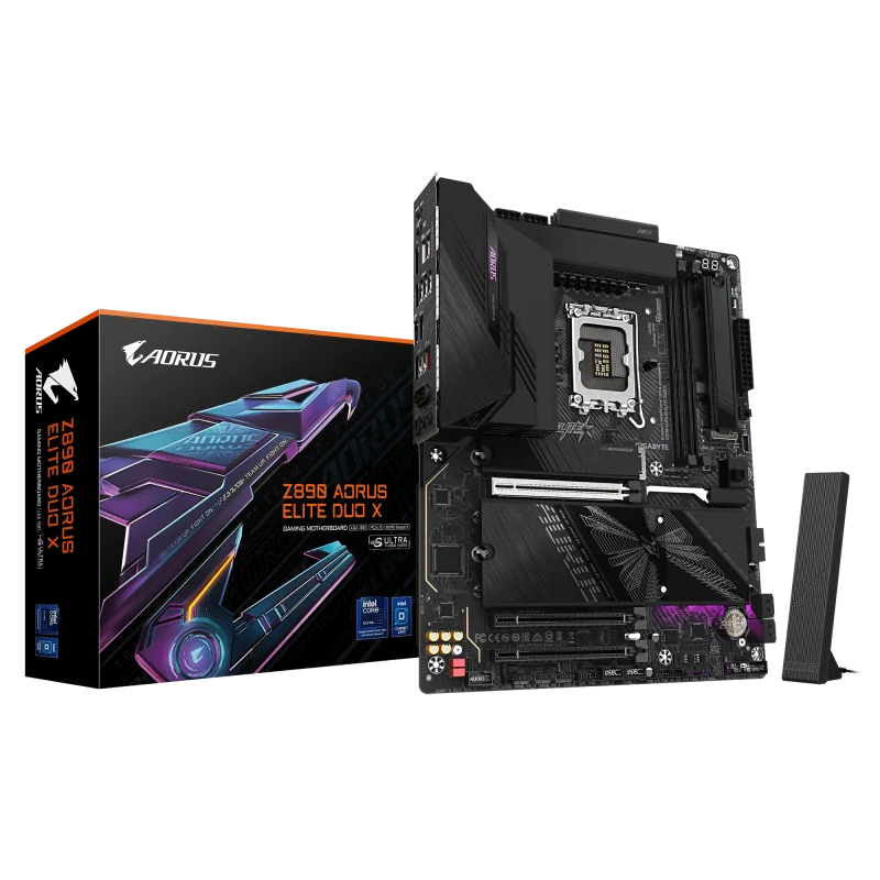 Placa de baza Gigabyte Z890 AORUS ELITE DUO X, LGA 1851, DDR5, ATX Gigabyte
