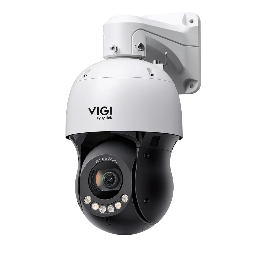 Camera de supraveghere IP speed dome VIGI InSight PTZ5425 4 MP Progressive Scan CMOS image sensor, Lens: 5.2 mm - 130 mm (Motorized Varifocal), Angle of view 2.30° to 57.06°, WDR 120 dB, 1 RJ45 10/100M Self-Adaptive Ethernet Port, PoE (802.3at, Class 4), TP-Link