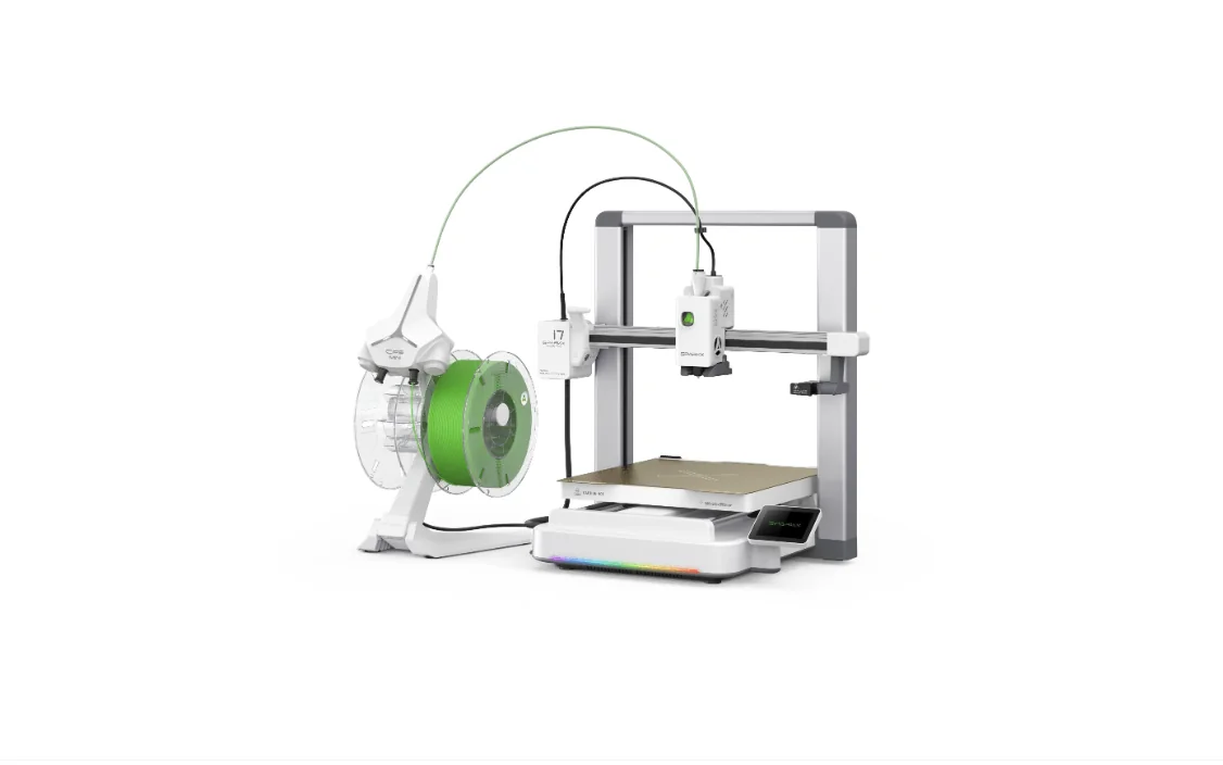 SPARKX I7 AUTOFILL COMBO 3D Printer, Tehnologie FDM, Auto filament load and refill, Viteza printare: 500mm/s, Auto-leveling, zgomot redus, Schimbare automata filament dupa epuizarea unei role in timpul printarii, Volum printare: 260×260×255mm, Creality