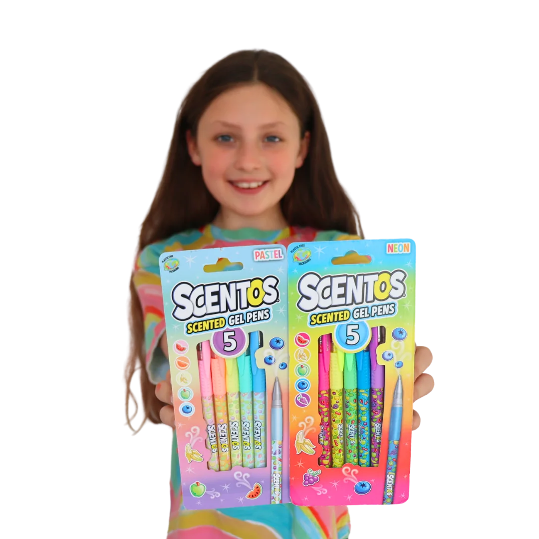 SET 5 PIXURI PARFUMATE CU.GEL, NEON/ PASTEL,SCENTOS Scentos