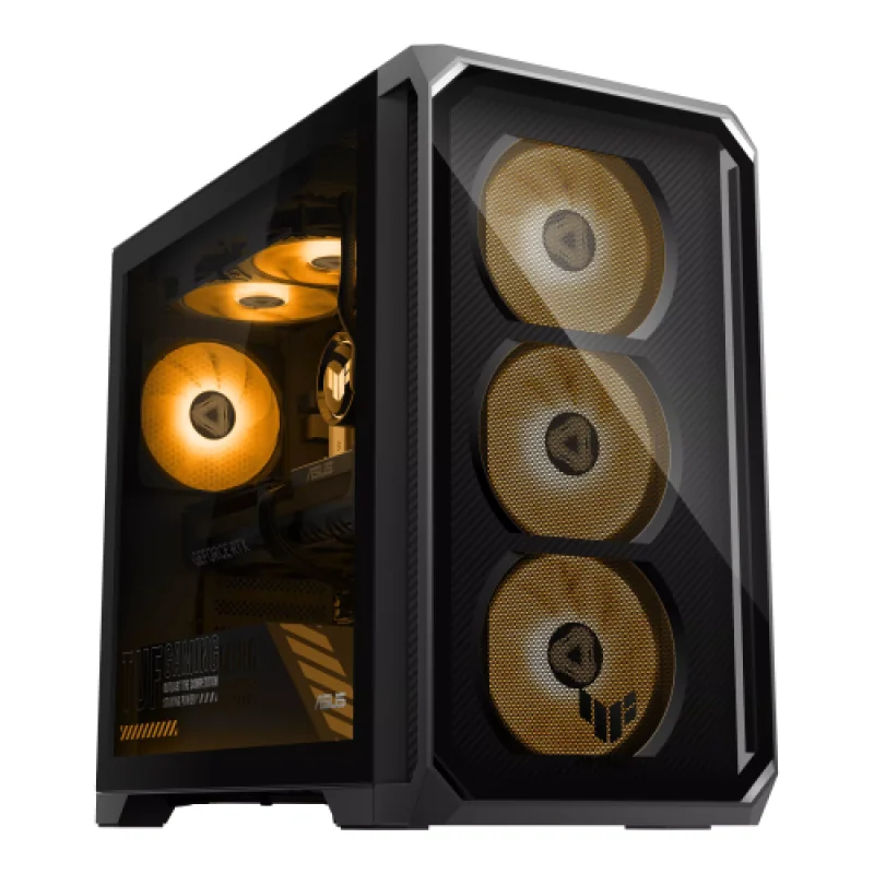 Desktop Gaming ASUS TUF Gaming T700 cu procesor AMD Ryzen 5 8400F pana la 4.7 GHz, 32 GB DDR5, 1TB SSD, RTX 5060, Fara OS, Gri ASUS