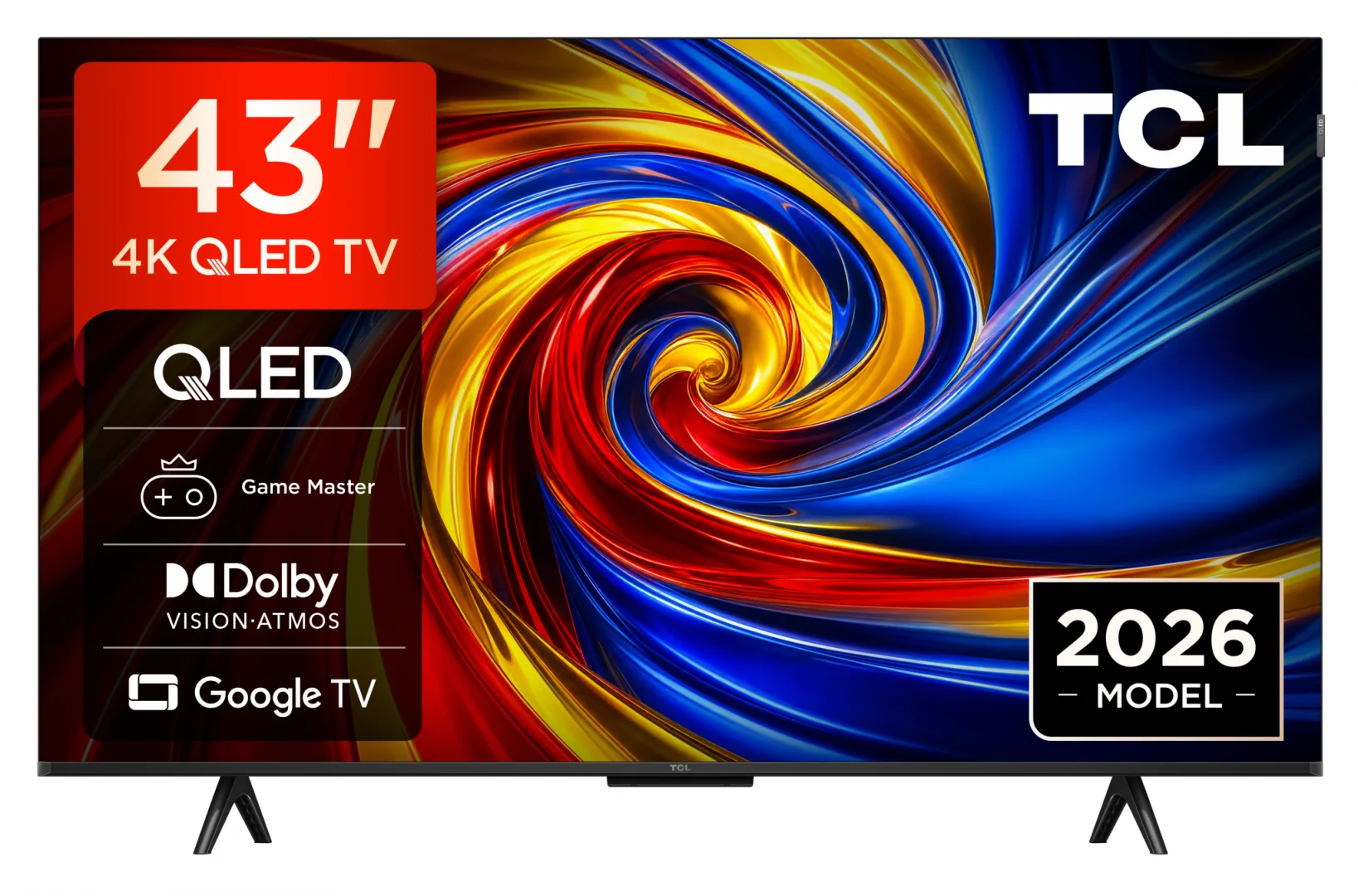 Televizor TCL QLED 43QLED780L, 108 cm, Smart Google TV, 4K, (Model 2026) TCL