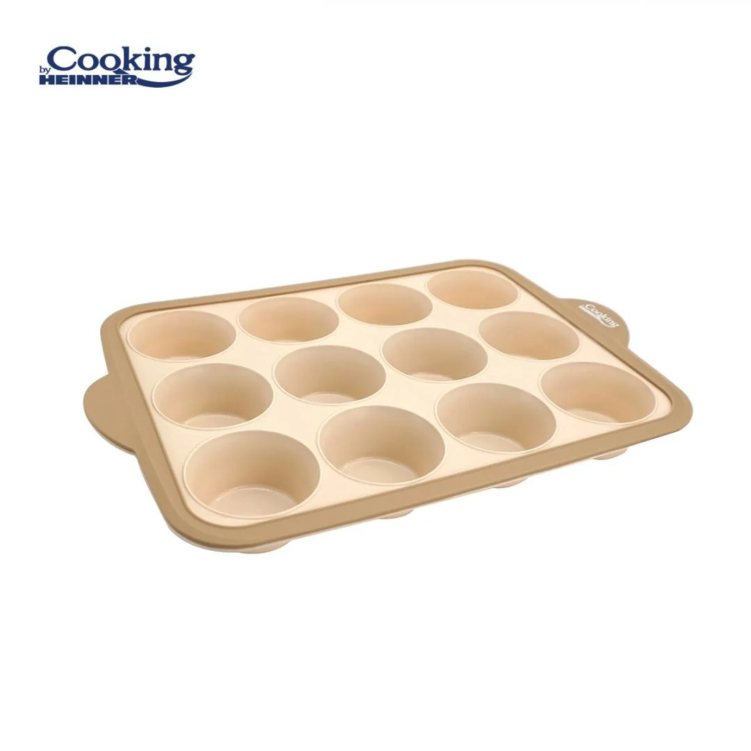 TAVA BRIOSE DIN SILICON CU INEL METALIC 38X25.5X4 CM, NUVA Heinner