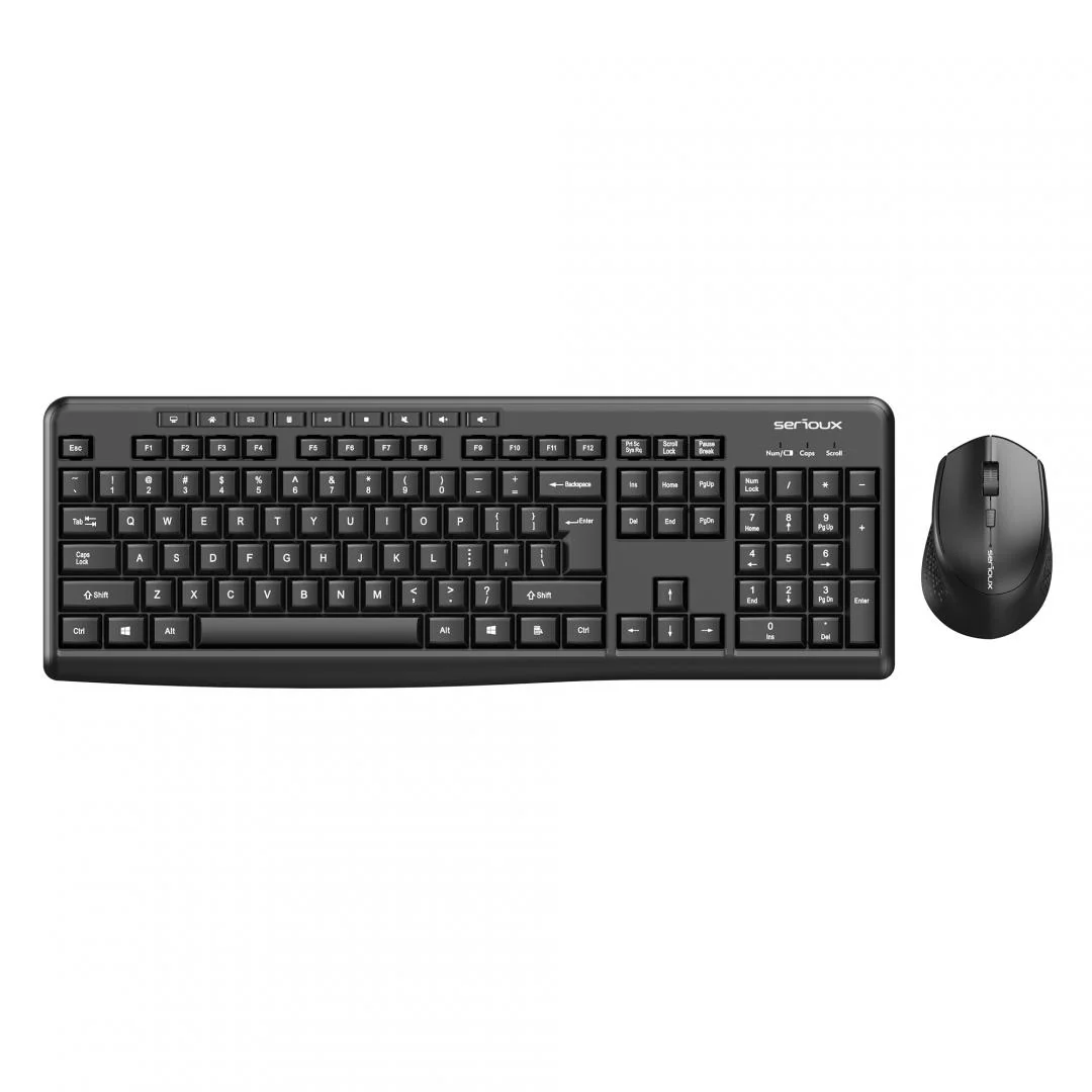 Kit tastatură și mouse wireless 2.4G Tastatură: cu rând independent de taste multimedia * Mod: 2.4G * Număr taste: 104 + 9 taste rapide * Material: ABS * Culoare: Negru * Chipset: Huntersun * Aspect: Orice aspect disponibil * Tip interfață: USB * Serioux