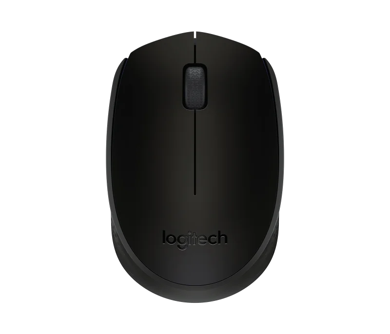 Mouse wireless Logitech B170, optic, interfata USB, rezolutie 1000 DPI, numar butoane 2/1, negru Logitech
