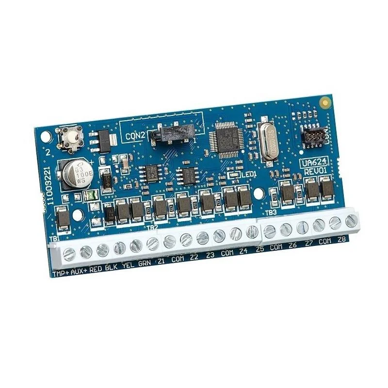 Modul DSC NEO-M2108, extensie 8 zone pentru seria NEO, Iesire auxiliara de alimentare cu protectie la supratensiuni (12VDC/128mA) DSC