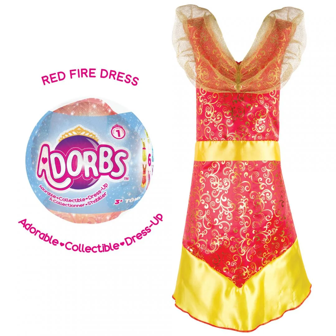 Adorbs- Costum tip rochie, roșu Tomy